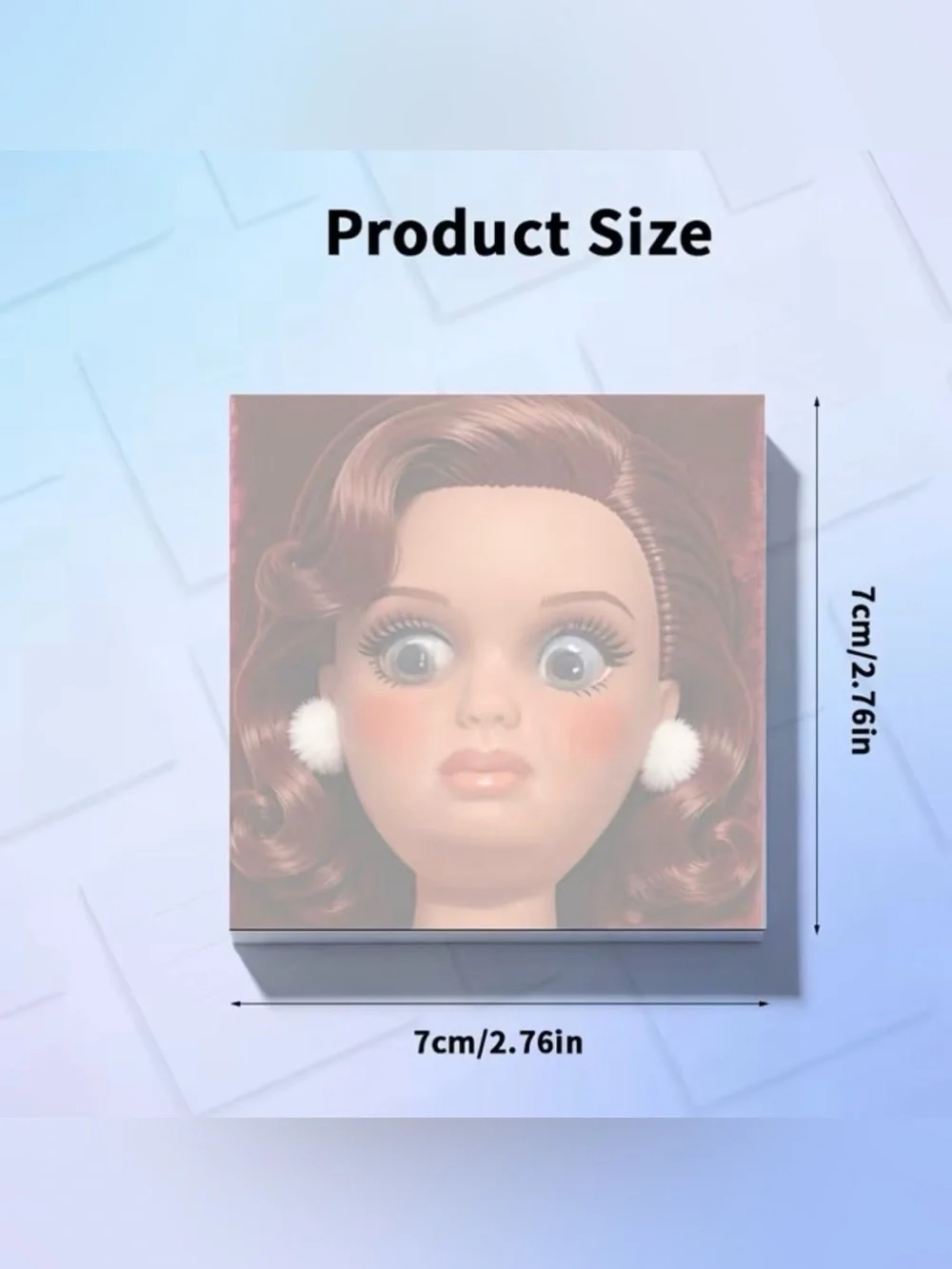 Funny Doll Face Sticky Notes — 50 Sheets